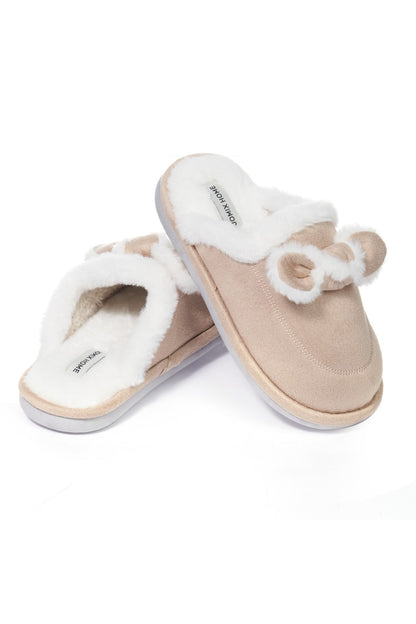 JOMIX Pantuflas Cerradas Suaves Peludas De Invierno Para Mujer MD9651