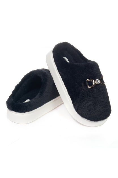 JOMIX Women's Winter Slippers Furry Closed Soft MD9638