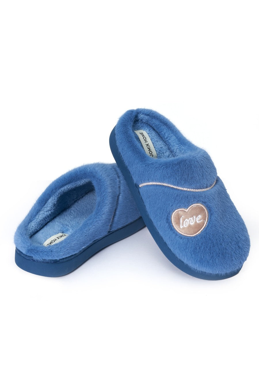 JOMIX Pantuflas Cerradas Suaves Peludas De Invierno Para Mujer MD9610