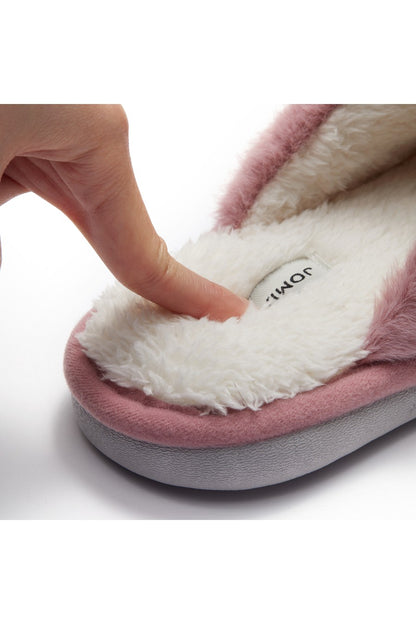 JOMIX Pantuflas Cerradas Suaves Peludas De Invierno Para Mujer MD9658