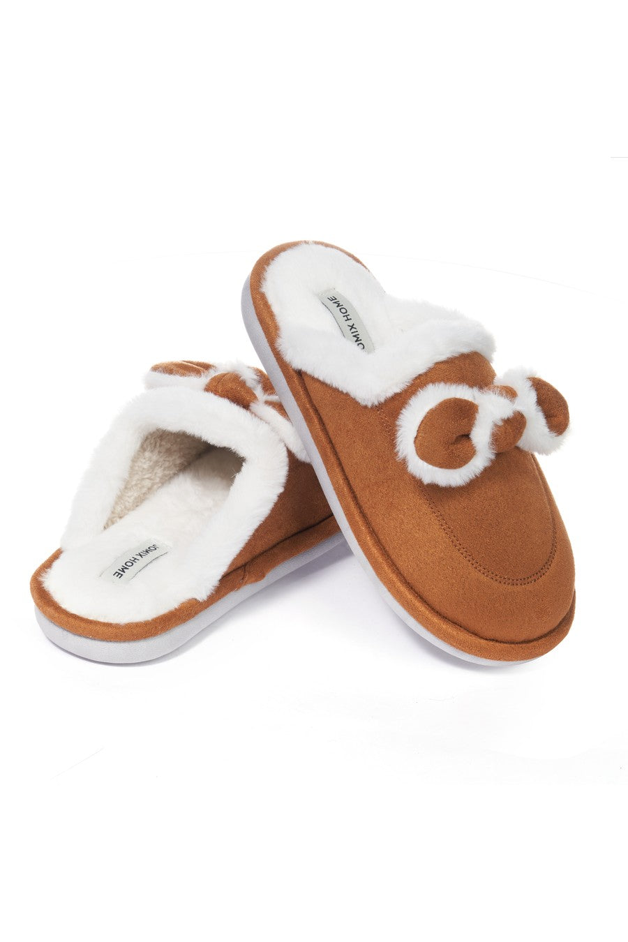 JOMIX Pantuflas Cerradas Suaves Peludas De Invierno Para Mujer MD9651