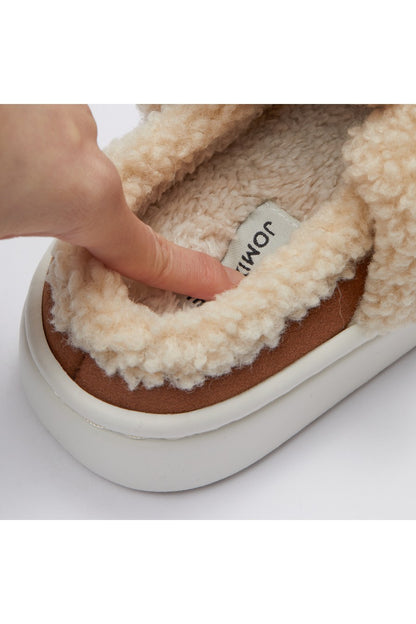 JOMIX Women's Winter Slippers Furry Closed Soft MD9624