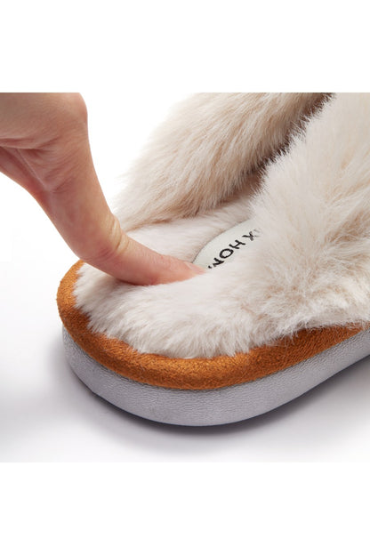 JOMIX Women's Winter Slippers Furry Closed Soft MD9663