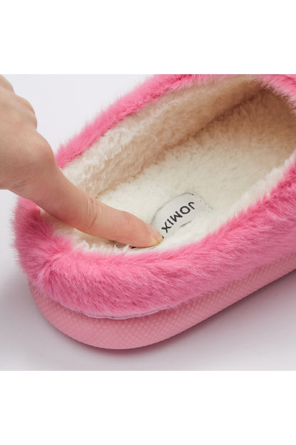 JOMIX Pantuflas Cerradas Suaves Peludas De Invierno Para Mujer MD9622