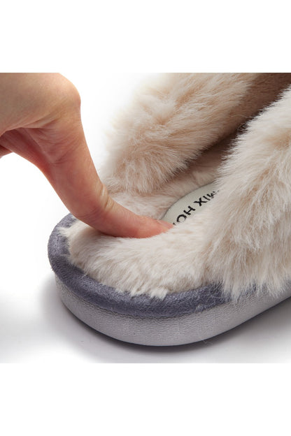 JOMIX Women's Winter Slippers Furry Closed Soft MD9663