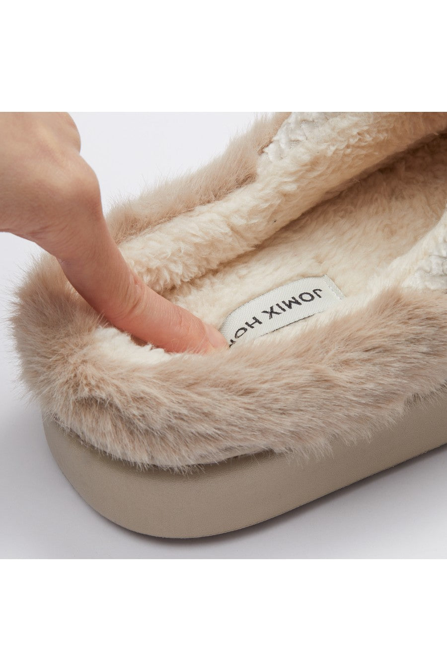 JOMIX Women's Winter Slippers Furry Closed Soft MD9626