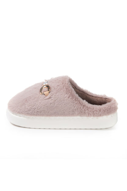 JOMIX Women's Winter Slippers Furry Closed Soft MD9638