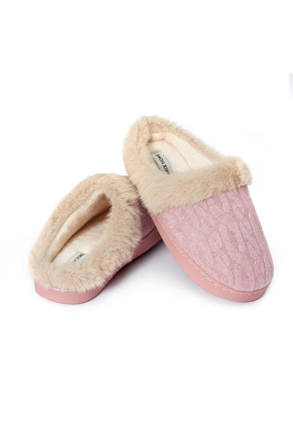 JOMIX Women's Winter Slippers Furry Closed Soft MD9607