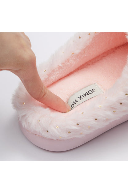 JOMIX Women's Winter Slippers Furry Closed Soft MD9615