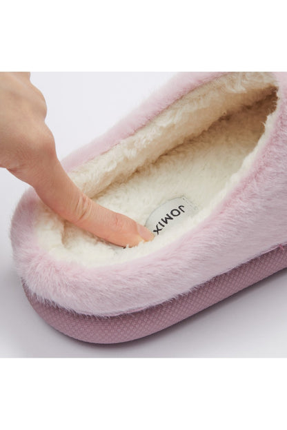 JOMIX Pantuflas Cerradas Suaves Peludas De Invierno Para Mujer MD9622