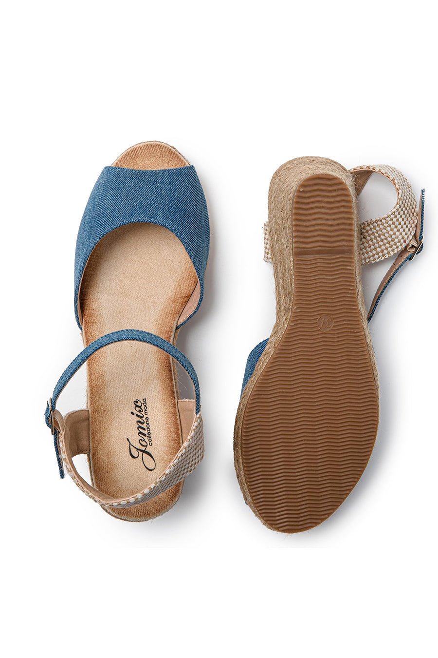 JOMIX Sandali Donna Estive Ciabatte Ragazze Espadrillas Eleganti Zeppa SD9371