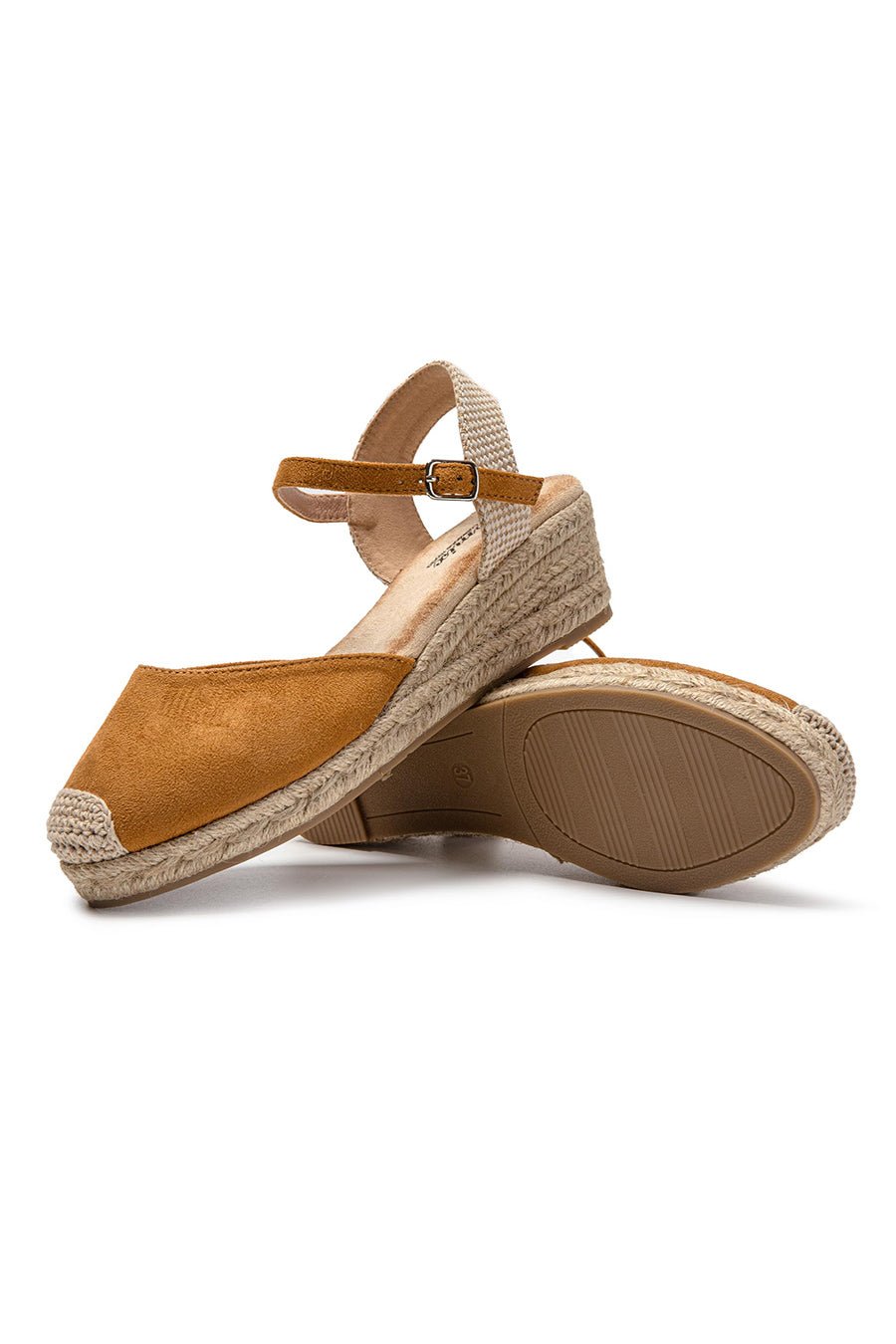 JOMIX Sandali Estivi da Donna Eleganti con Zeppa Chiusura a Fibbia e Stile Espadrillas SD9369