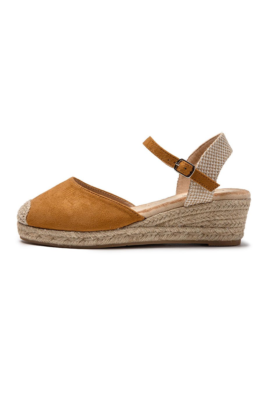 JOMIX Sandali Estivi da Donna Eleganti con Zeppa Chiusura a Fibbia e Stile Espadrillas SD9369