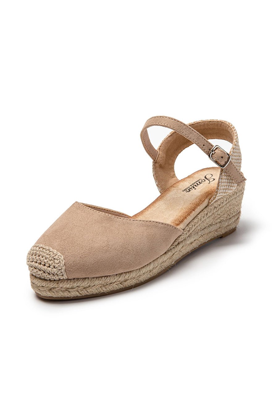 JOMIX Sandali Estivi da Donna Eleganti con Zeppa Chiusura a Fibbia e Stile Espadrillas SD9369