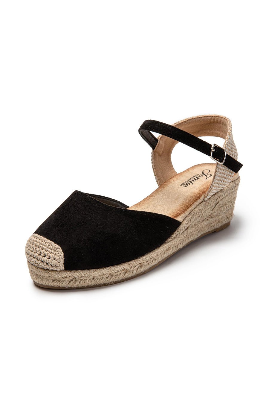 JOMIX Sandali Estivi da Donna Eleganti con Zeppa Chiusura a Fibbia e Stile Espadrillas SD9369