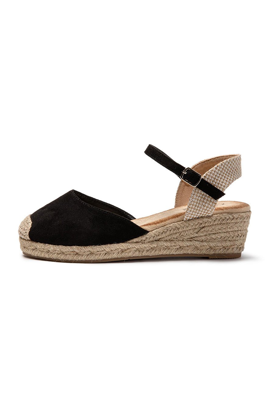 JOMIX Sandali Estivi da Donna Eleganti con Zeppa Chiusura a Fibbia e Stile Espadrillas SD9369