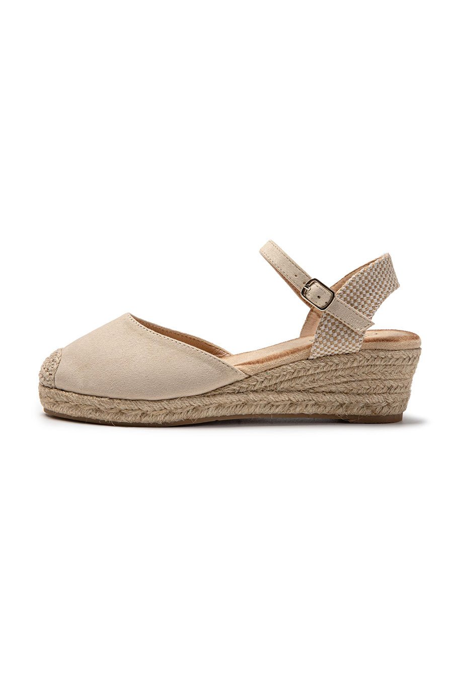 JOMIX Sandali Estivi da Donna Eleganti con Zeppa Chiusura a Fibbia e Stile Espadrillas SD9369