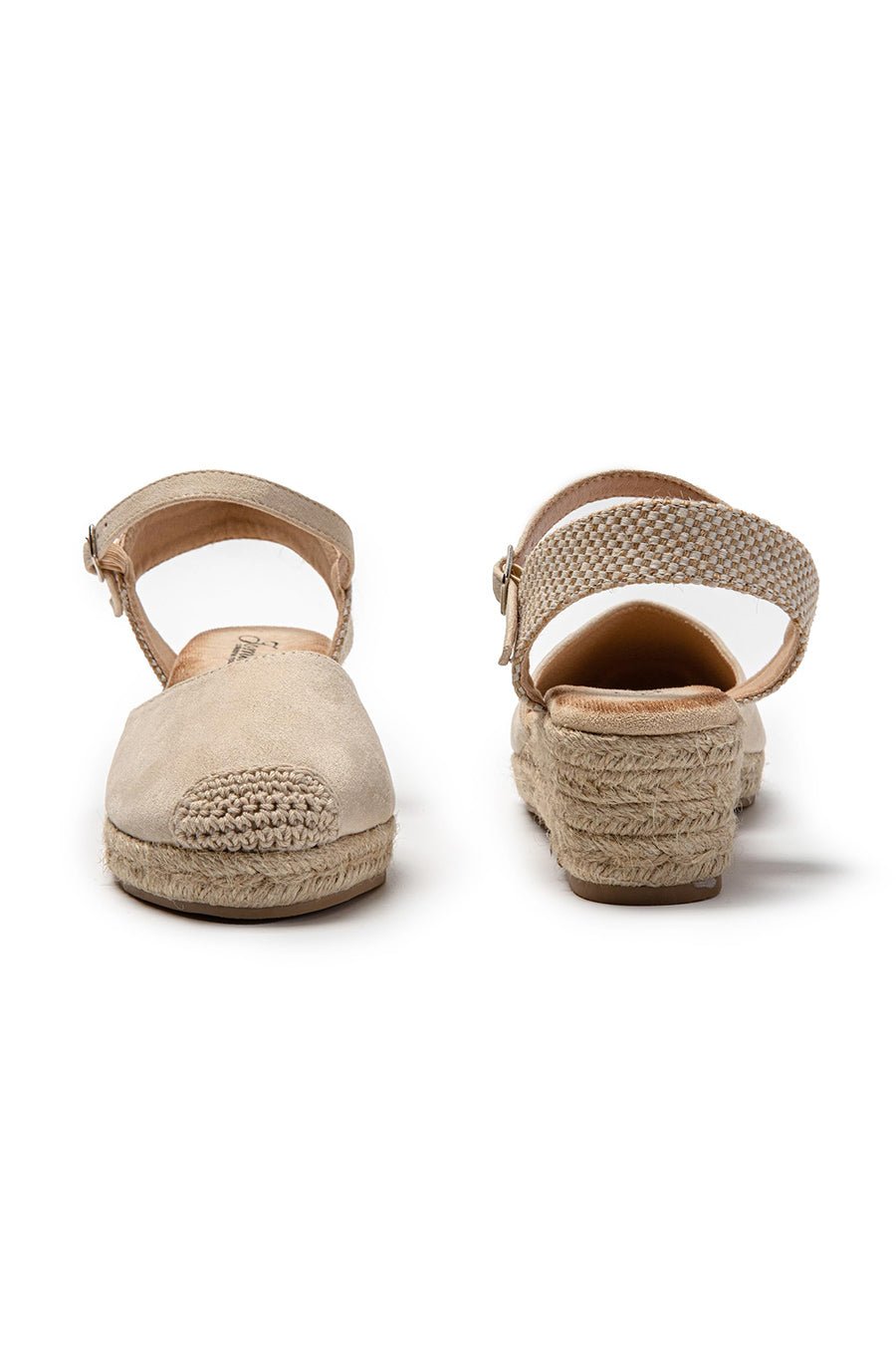 JOMIX Sandali Estivi da Donna Eleganti con Zeppa Chiusura a Fibbia e Stile Espadrillas SD9369