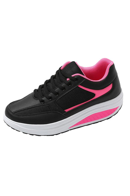 JOMIX Scarpe Basculanti Donna Scarpe Dimagranti Fitness Camminata Passeggio Ginnastica Chiusura a Lacci SD1618