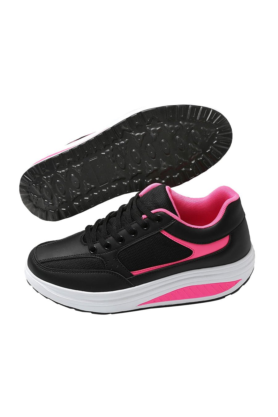 JOMIX Scarpe Basculanti Donna Scarpe Dimagranti Fitness Camminata Passeggio Ginnastica Chiusura a Lacci SD1618